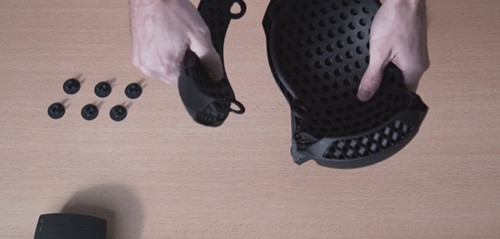 設計師使用HP的Multi Jet Fusion創(chuàng)建3D打印自行車頭盔