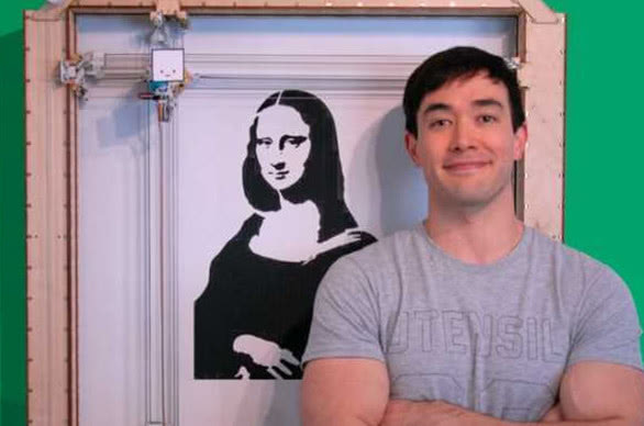 MIT博士研發繪畫機器人 精通繪畫和激光切割