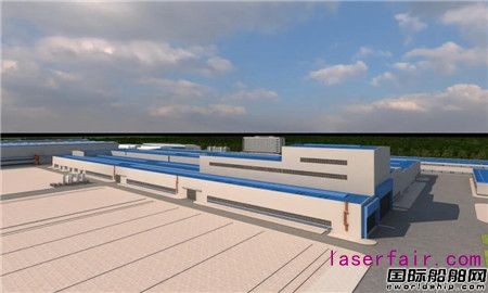 招商局重工郵輪制造配套項目激光中心工程首根鋼結構成功吊裝