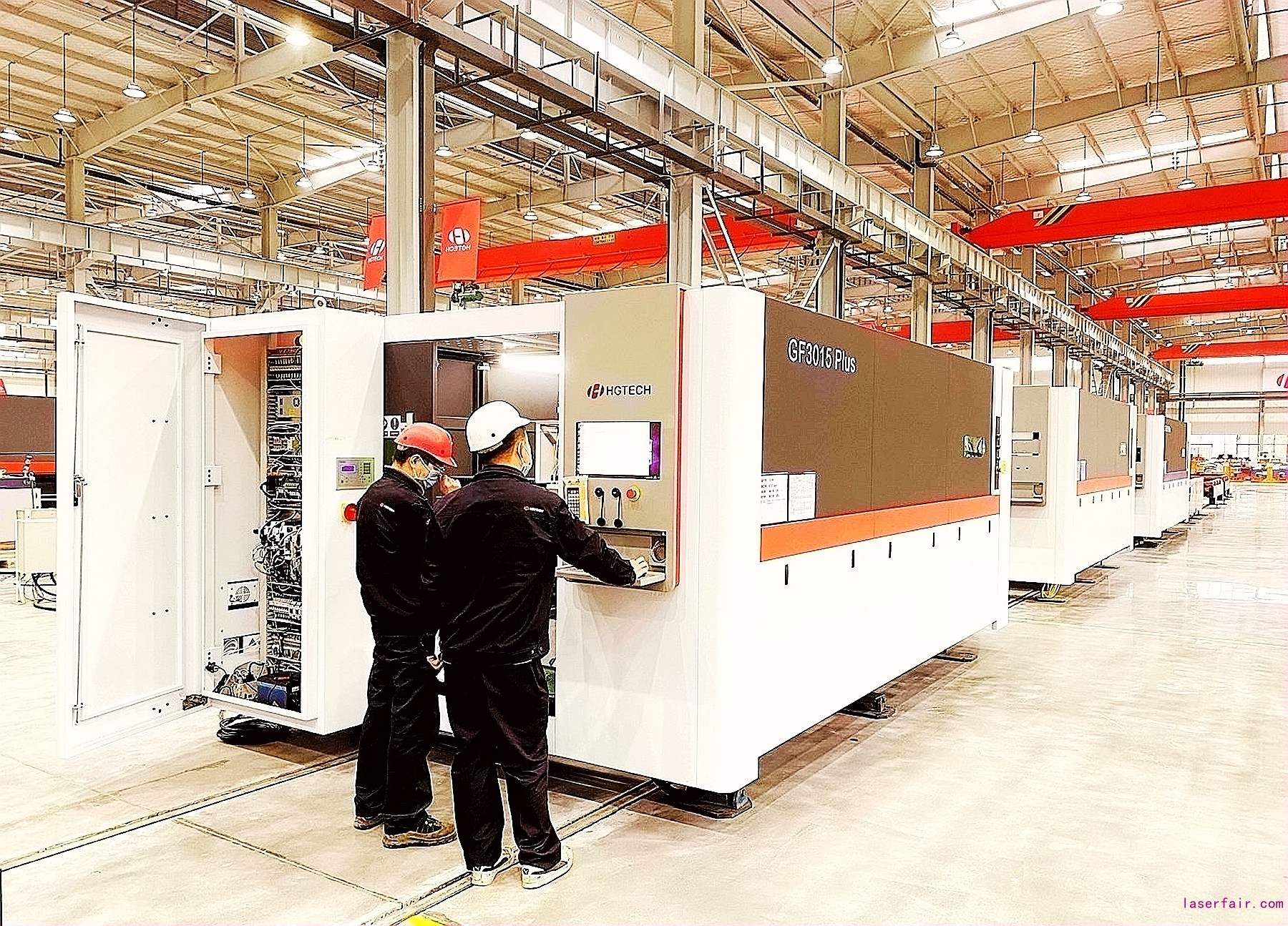 華工科技智能制造工廠。（ 劉天縱&nbsp; 攝影）