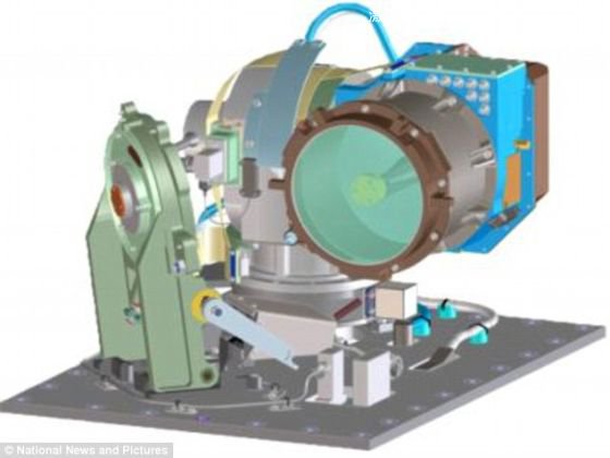 麻省理工學院科學家表示，他們研發出一種快速傳送大量數據、使其輕松穿越遼闊太空的方法。這可能為月球上的宇航員提供一個“寬帶網絡”。這是衛星光學組件的一個電腦輔助設計藍圖。