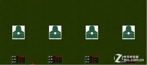 影像打靶訓練界面（無信息顯示）