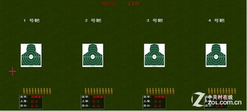 影像打靶訓練界面（有信息顯示）